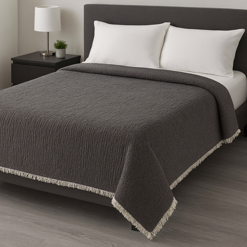 Bulut Dokunuşu – 4 Kat Müslin & 3 Kat Elyaf Yatak Örtüsü / Yorgan (230x240 cm)