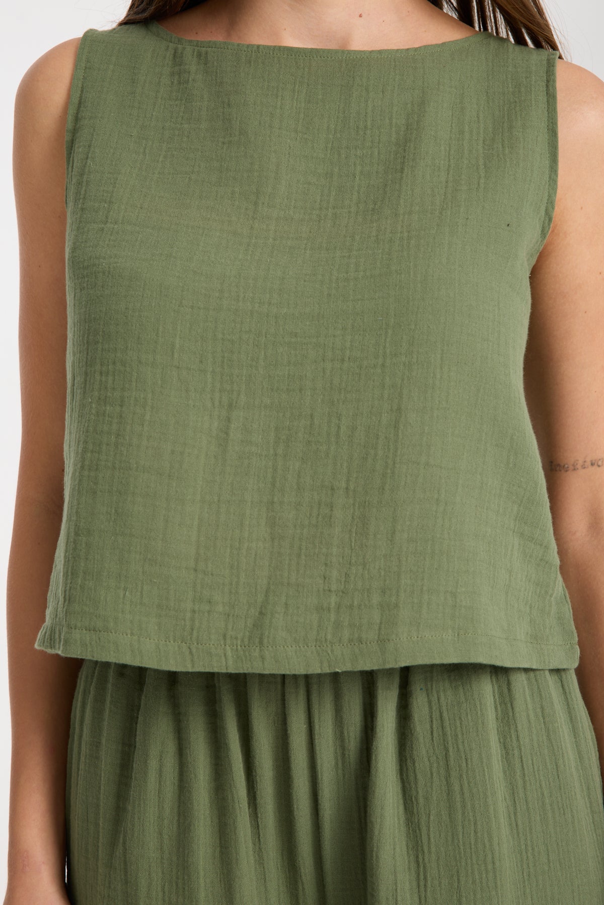 Çift Katlı Müslin Bol Paça Takım