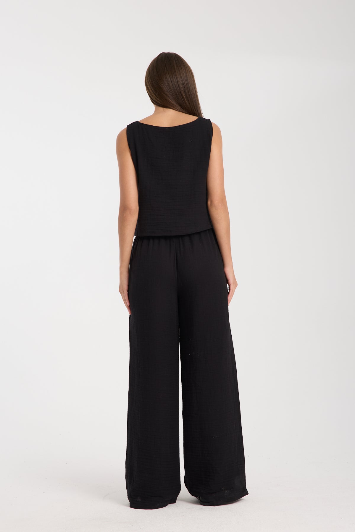 Çift Katlı Müslin Bol Paça Takım