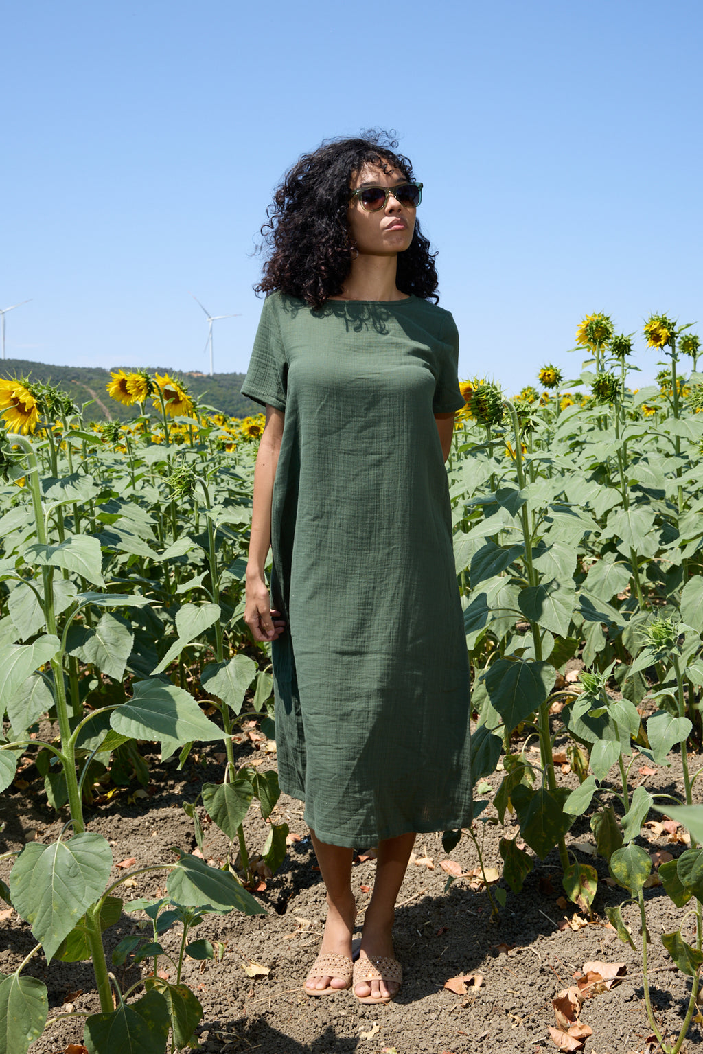 Çift Katlı Müslin Yazlık Elbise