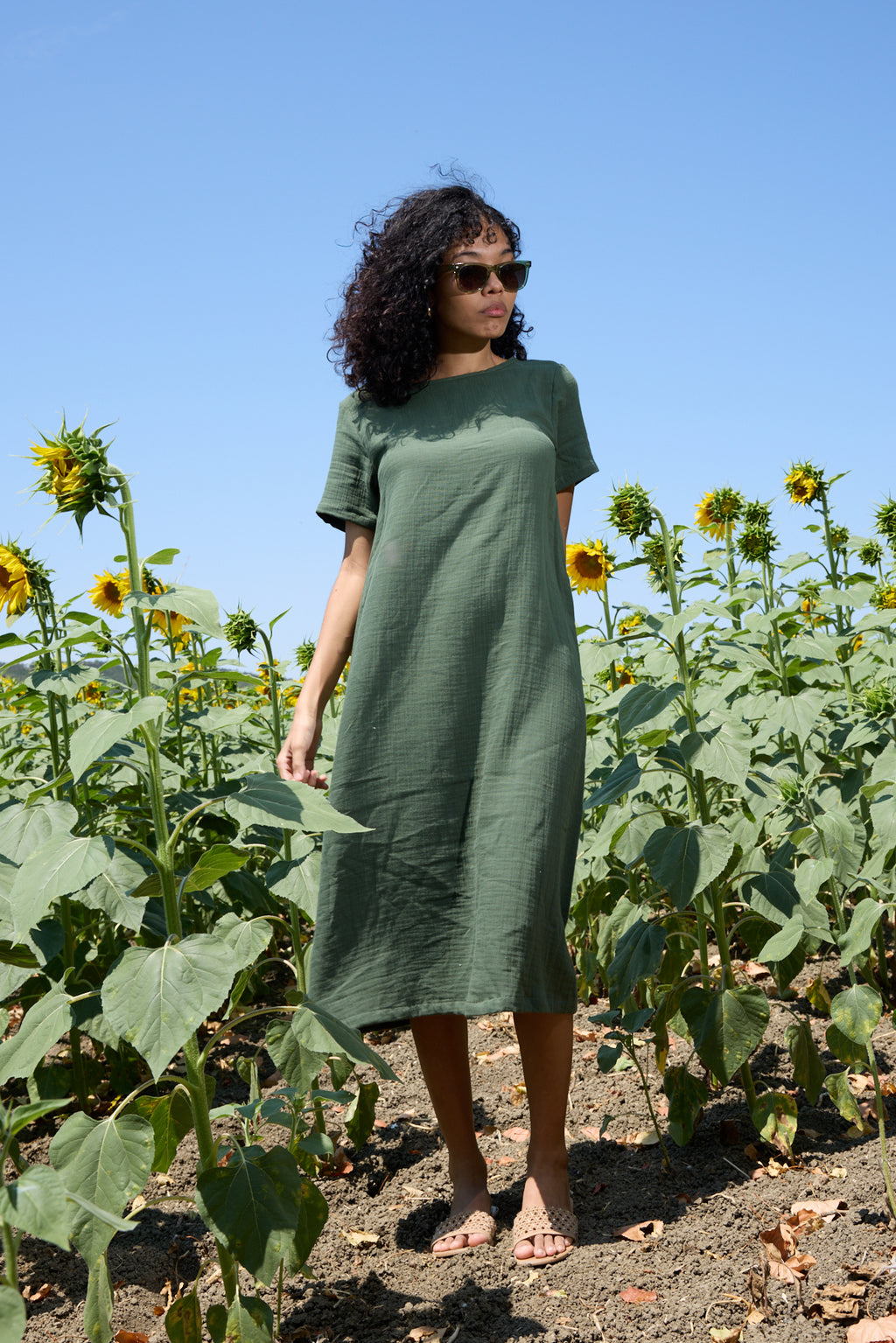 Çift Katlı Müslin Yazlık Elbise