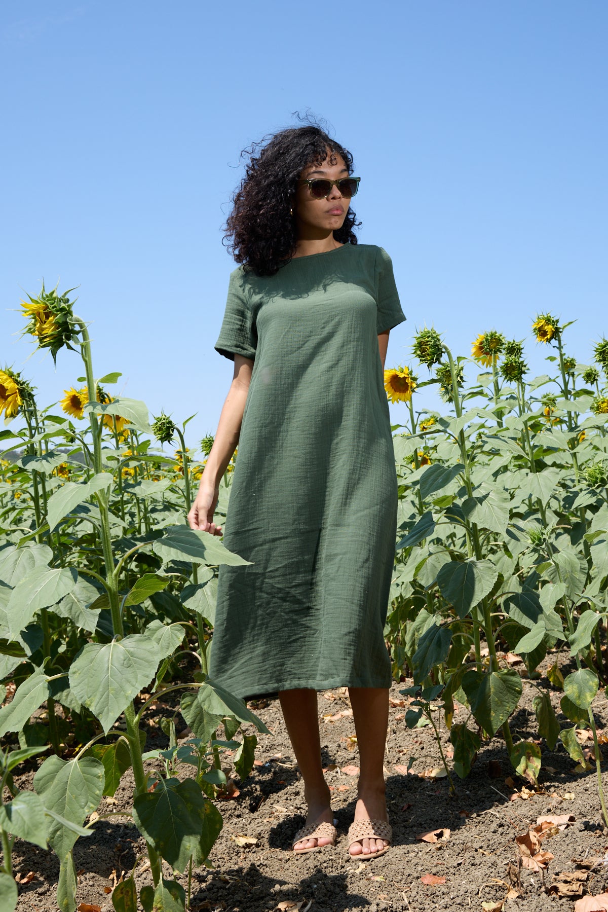 Çift Katlı Müslin Yazlık Elbise