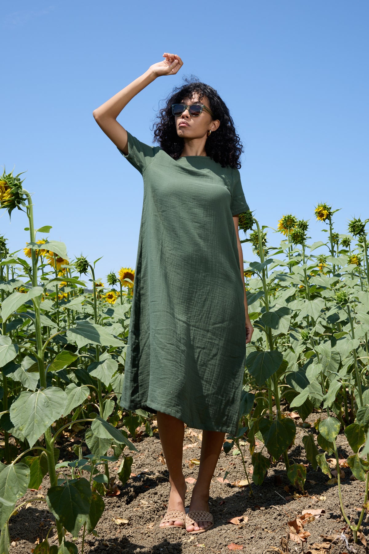 Çift Katlı Müslin Yazlık Elbise