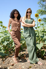 Çift Katlı Müslin Yelek Takım