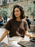 Çift Katlı Müslin T-Shirt