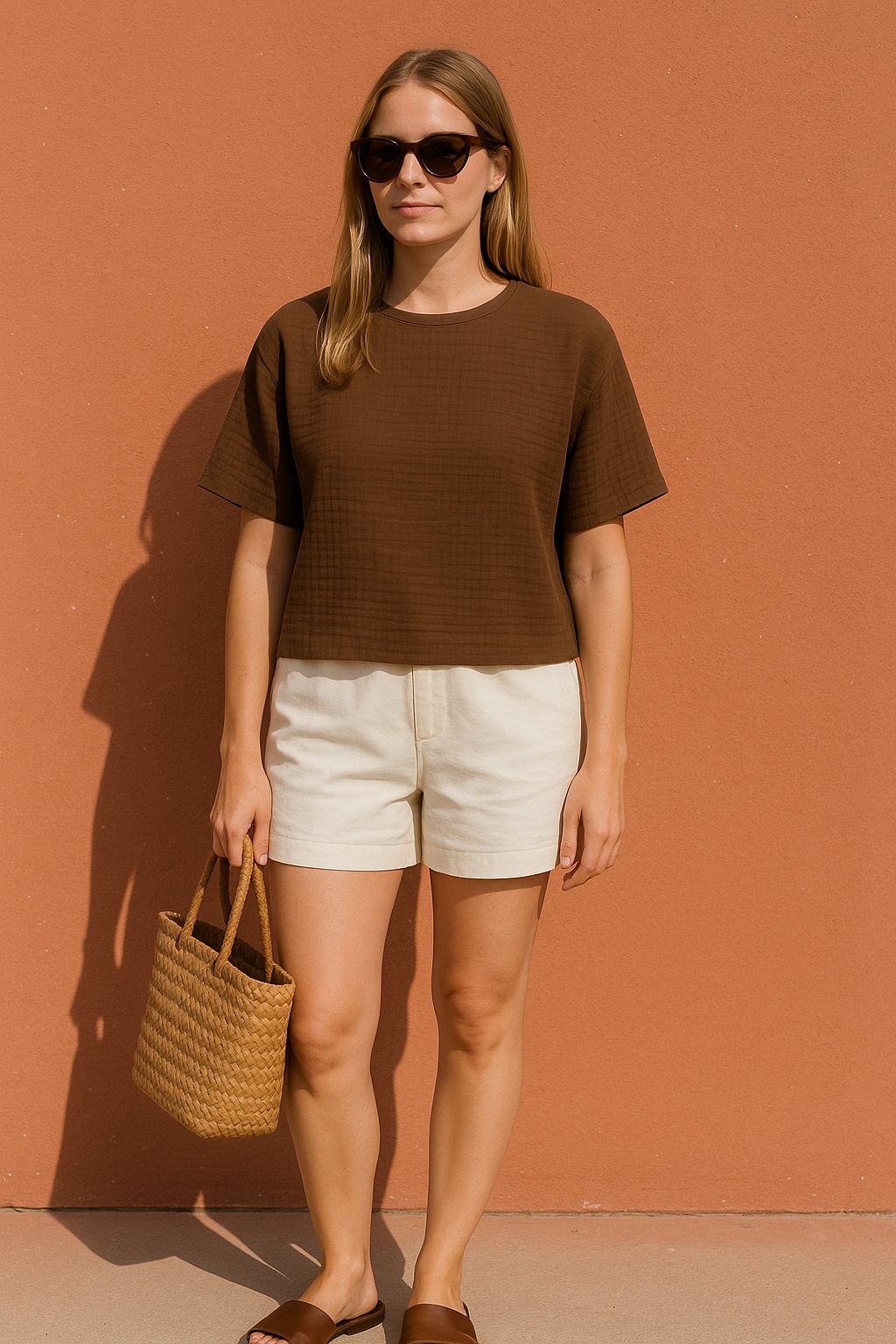 Çift Katlı Müslin T-Shirt