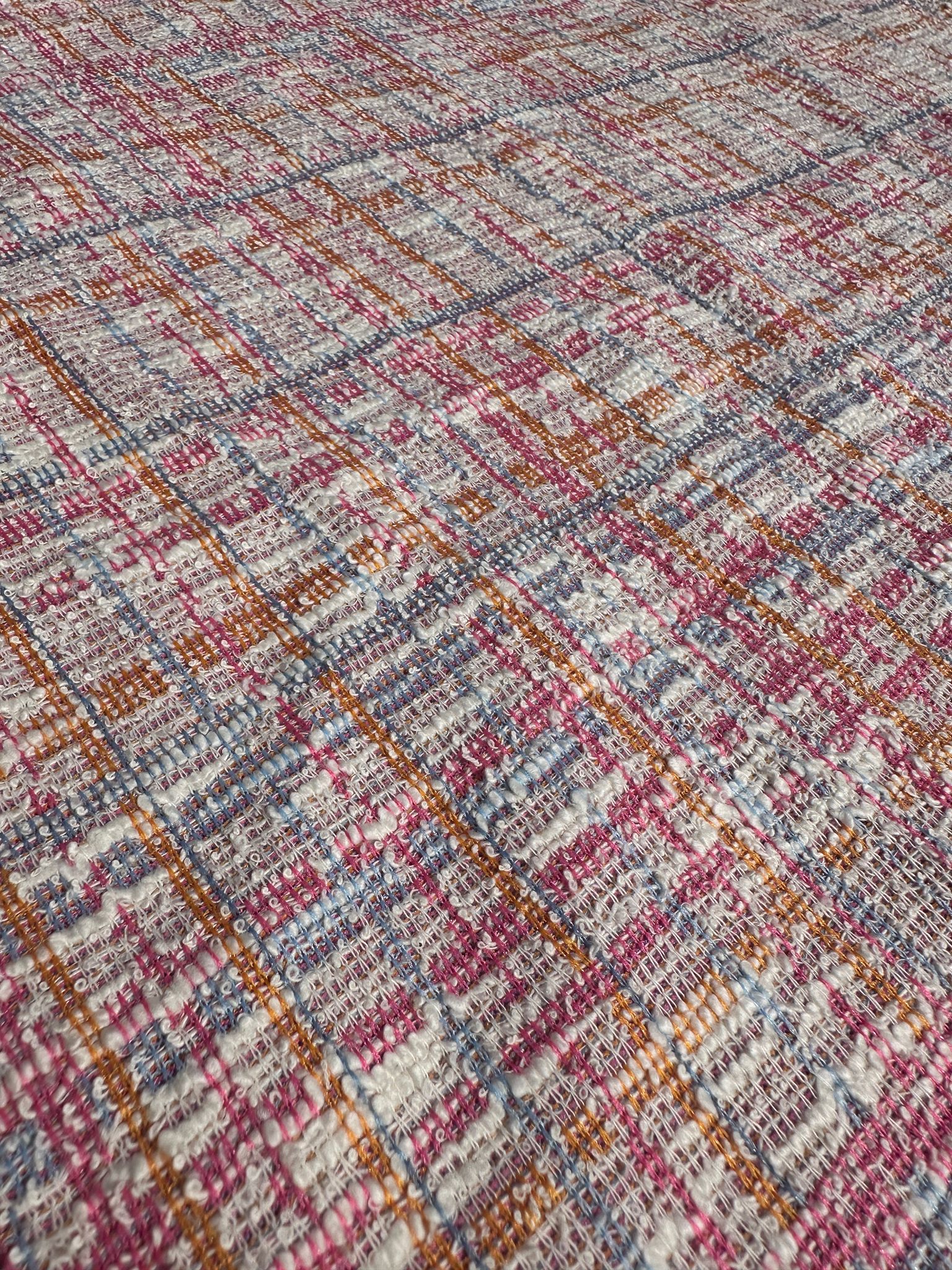 Vintage Touch Kareli Dokuma Elbise