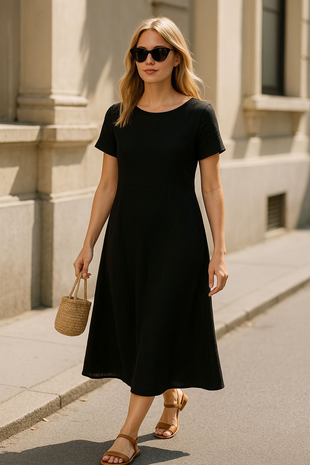 Çift Katlı Müslin Yazlık Elbise