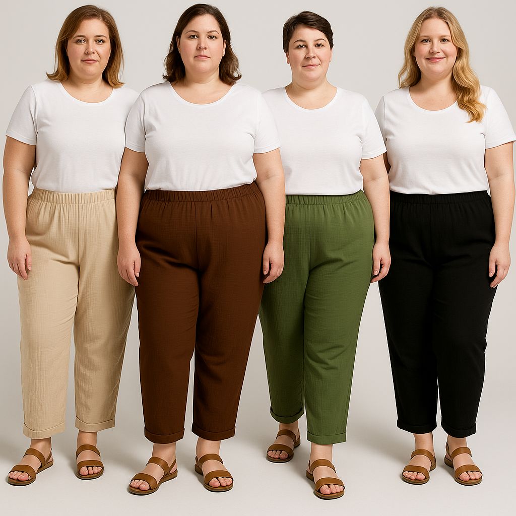 Büyük Beden Düz Pantolon