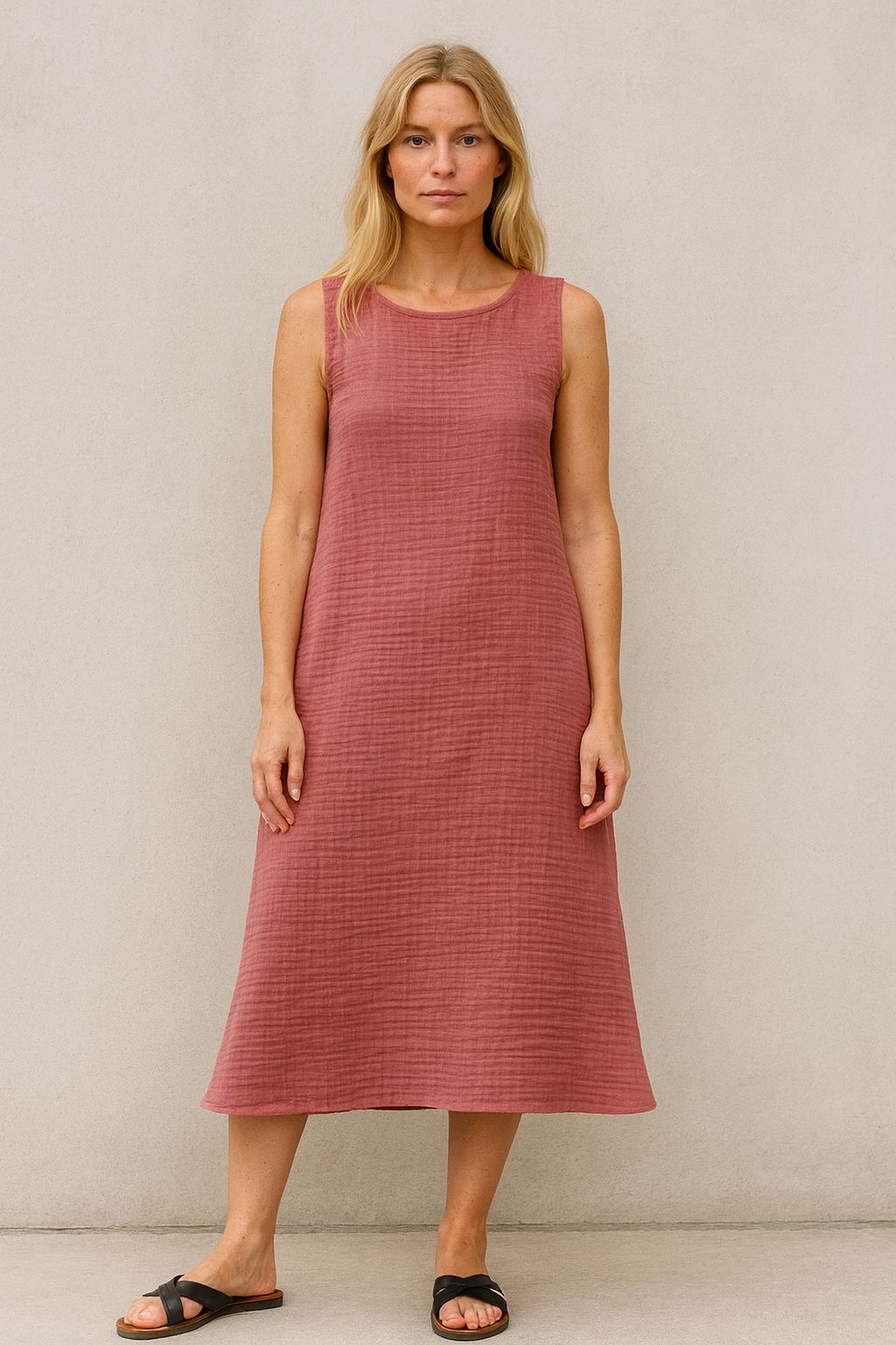 Dört Katlı Müslin Elbise