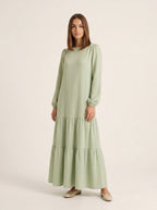 Modest Lina Maxi Müslin Elbise