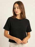 Çift Katlı Müslin T-Shirt