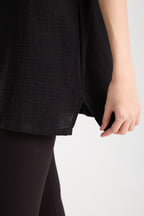 Oversize Bluz | %100 Pamuk Çift Kat Müslin