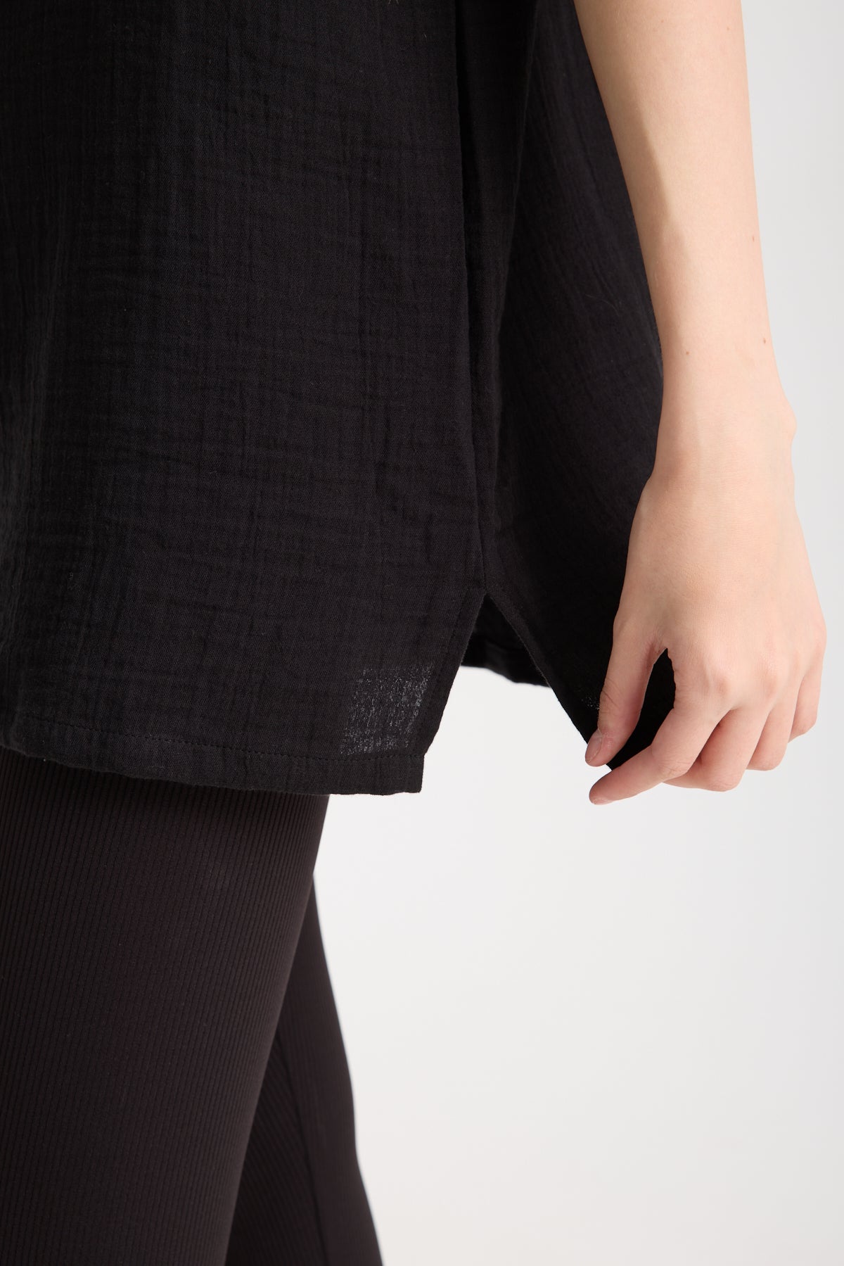 Oversize Bluz | %100 Pamuk Çift Kat Müslin