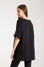Oversize Bluz | %100 Pamuk Çift Kat Müslin