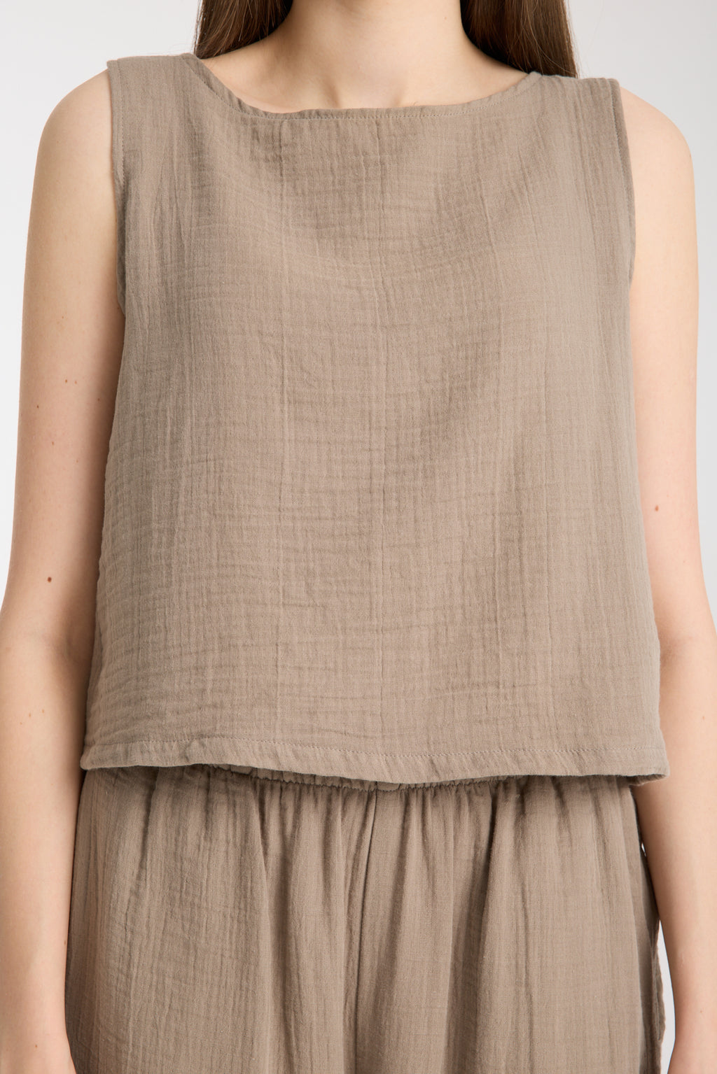 Çift Katlı Müslin Bol Paça Takım