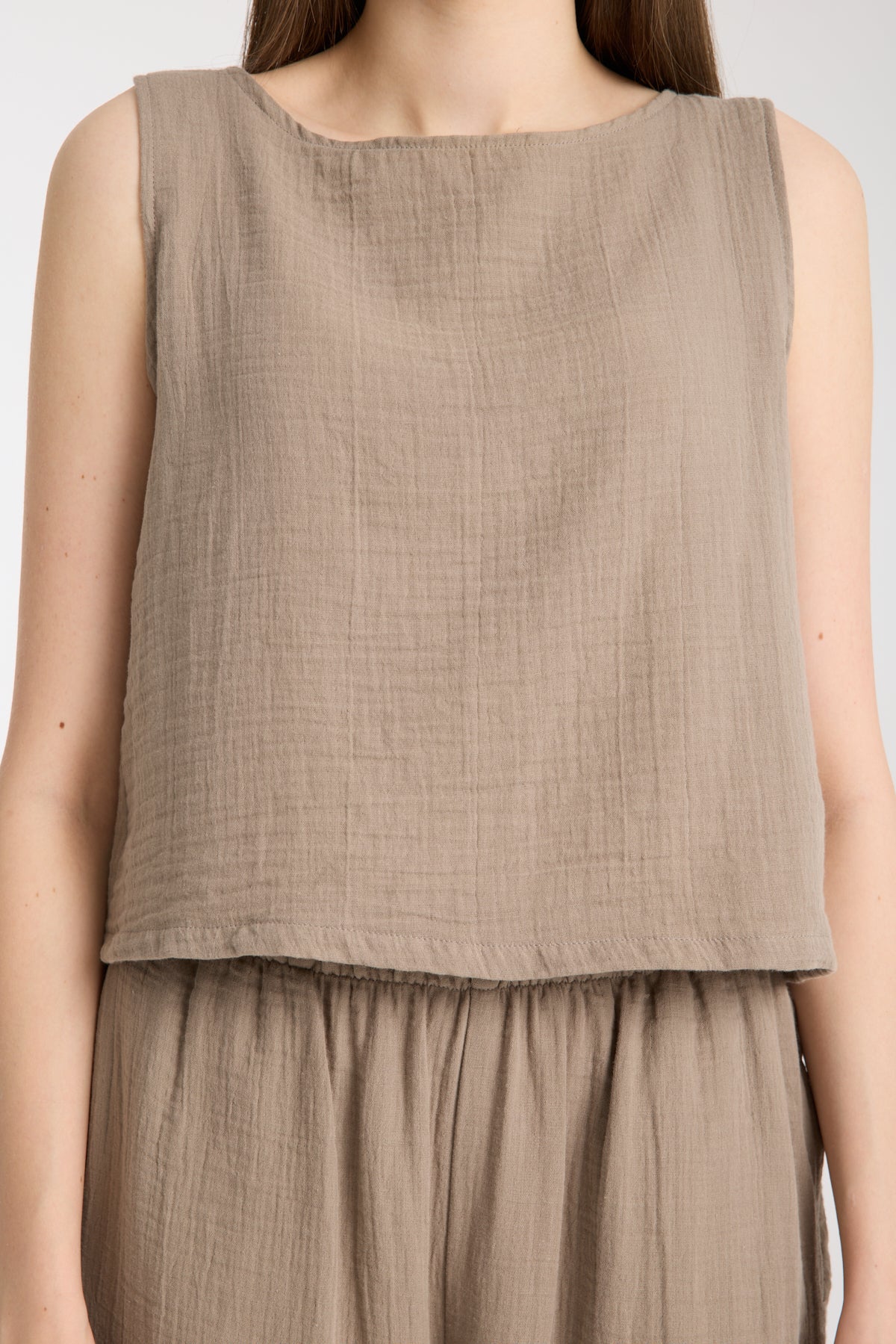 Çift Katlı Müslin Bol Paça Takım