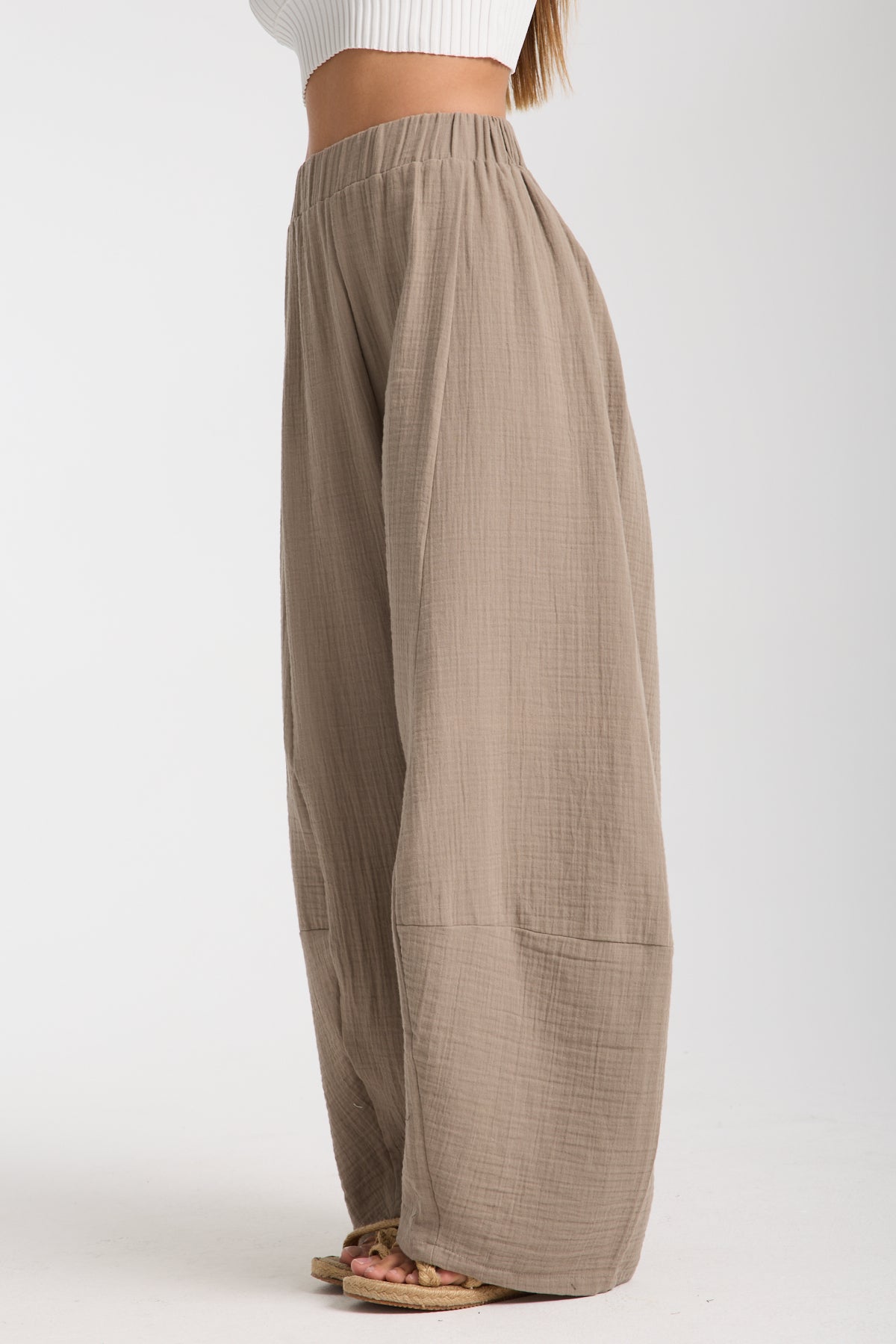 Çift Kat Müslin Özel Tasarım Pantolon