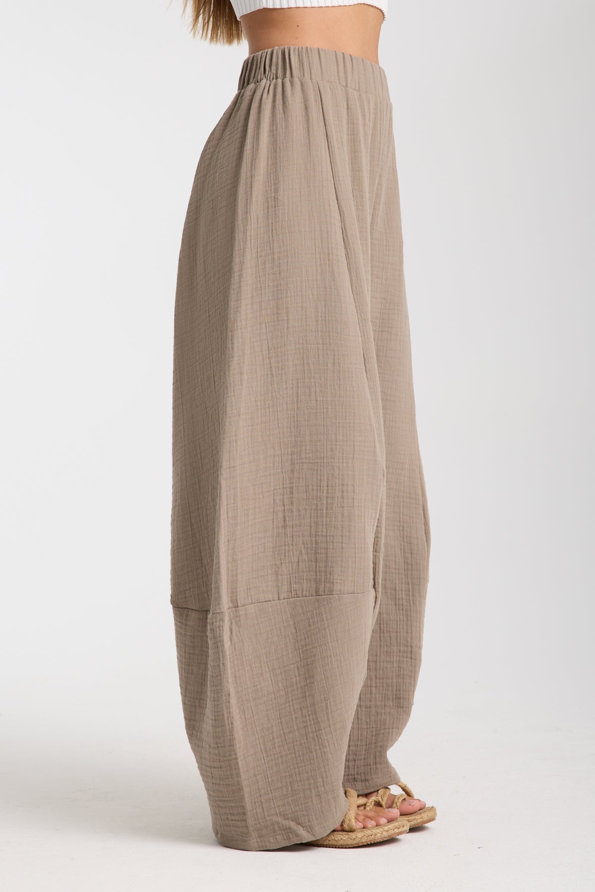 Çift Kat Müslin Özel Tasarım Pantolon