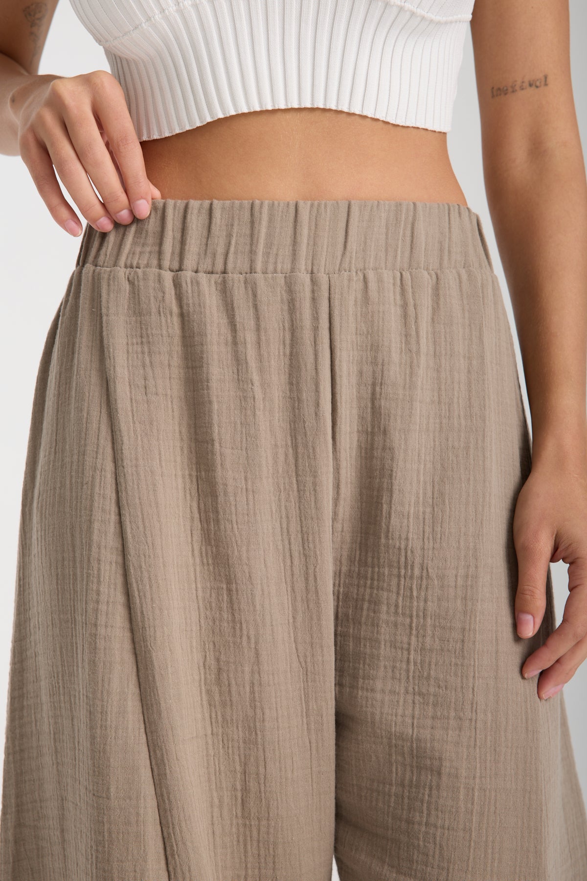 Çift Kat Müslin Özel Tasarım Pantolon