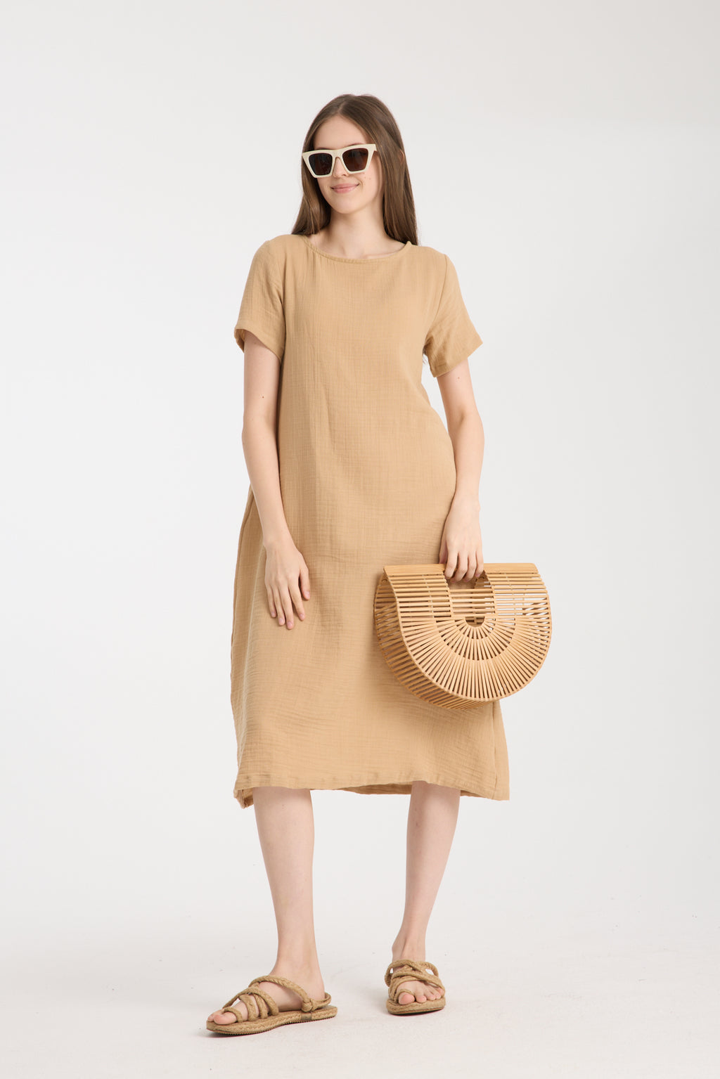 Çift Katlı Müslin Yazlık Elbise