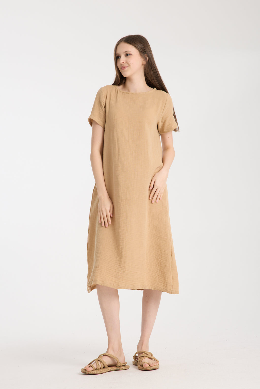 Çift Katlı Müslin Yazlık Elbise