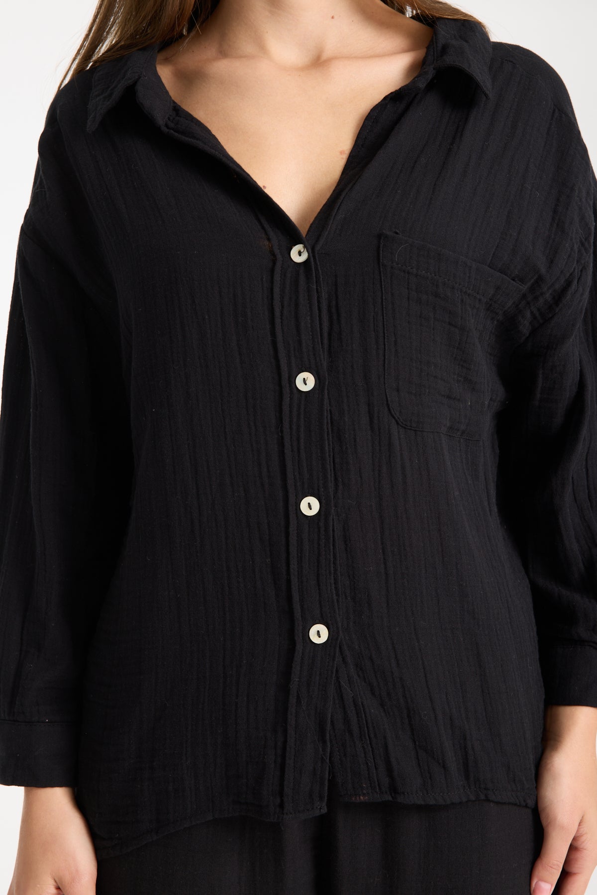 Çift Katlı Müslin Gömlek Takım