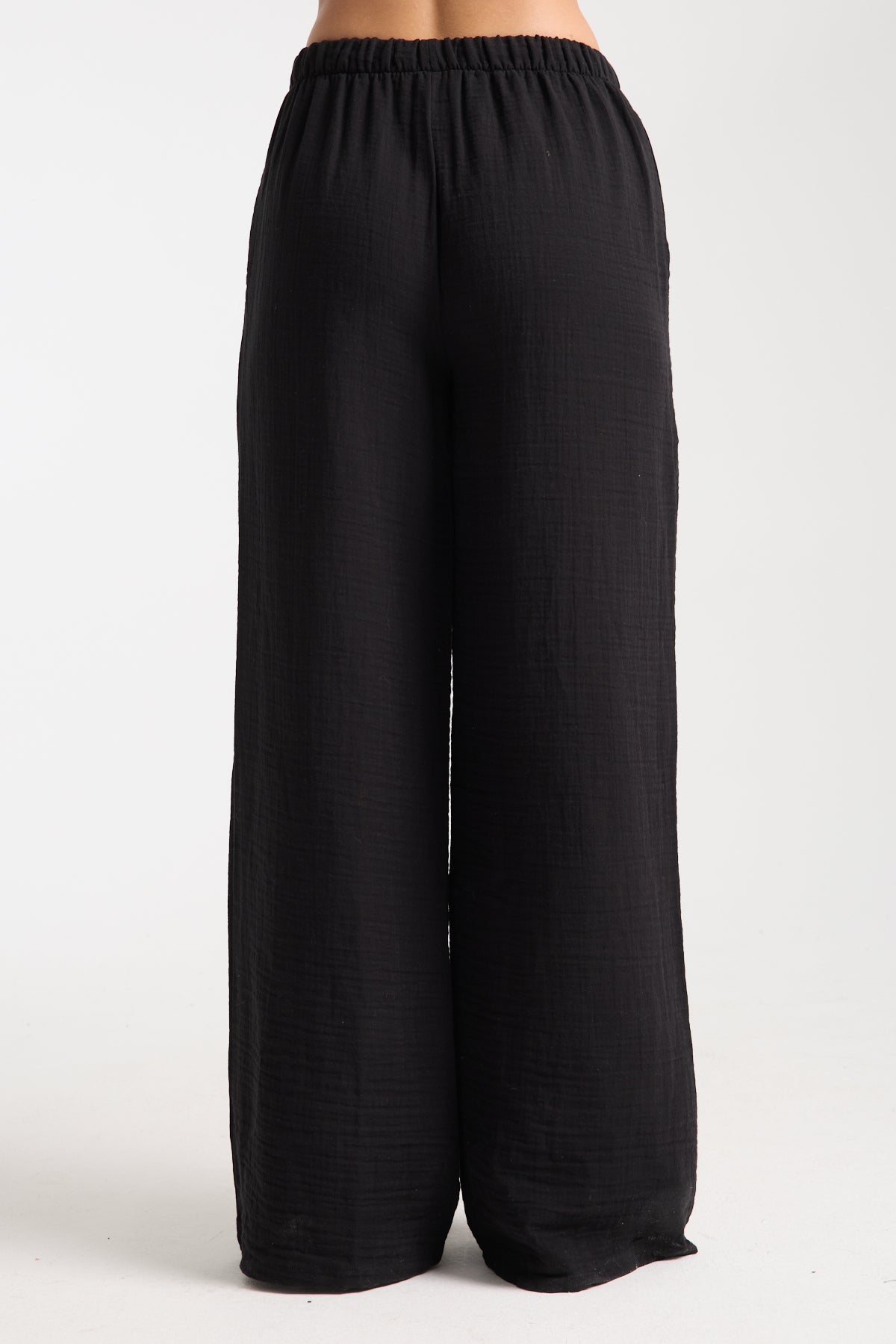 Çift Katlı Müslin Bol Paça Pantolon