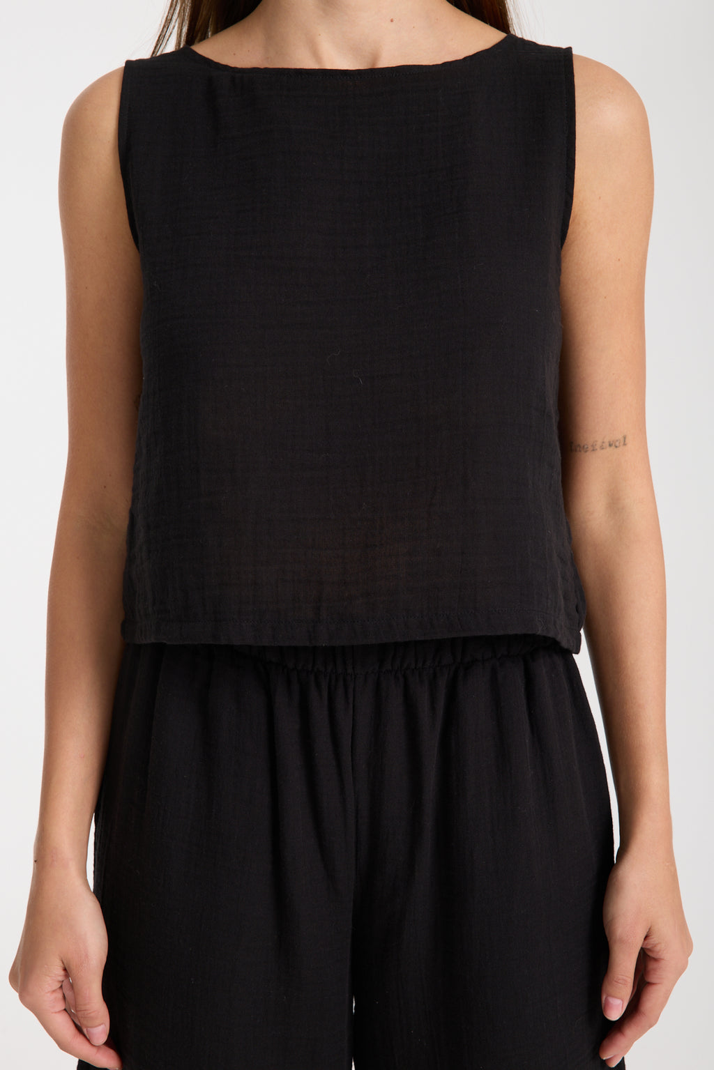 Çift Katlı Müslin Bol Paça Takım