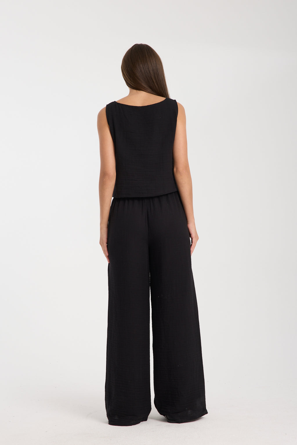 Çift Katlı Müslin Bol Paça Takım