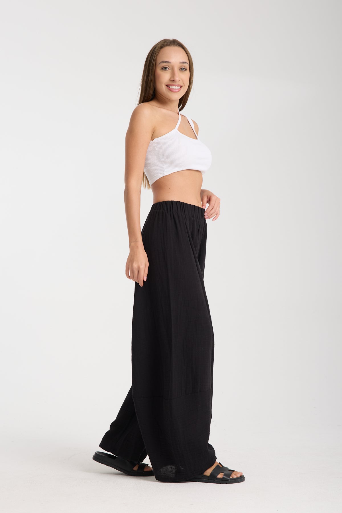 Çift Kat Müslin Özel Tasarım Pantolon