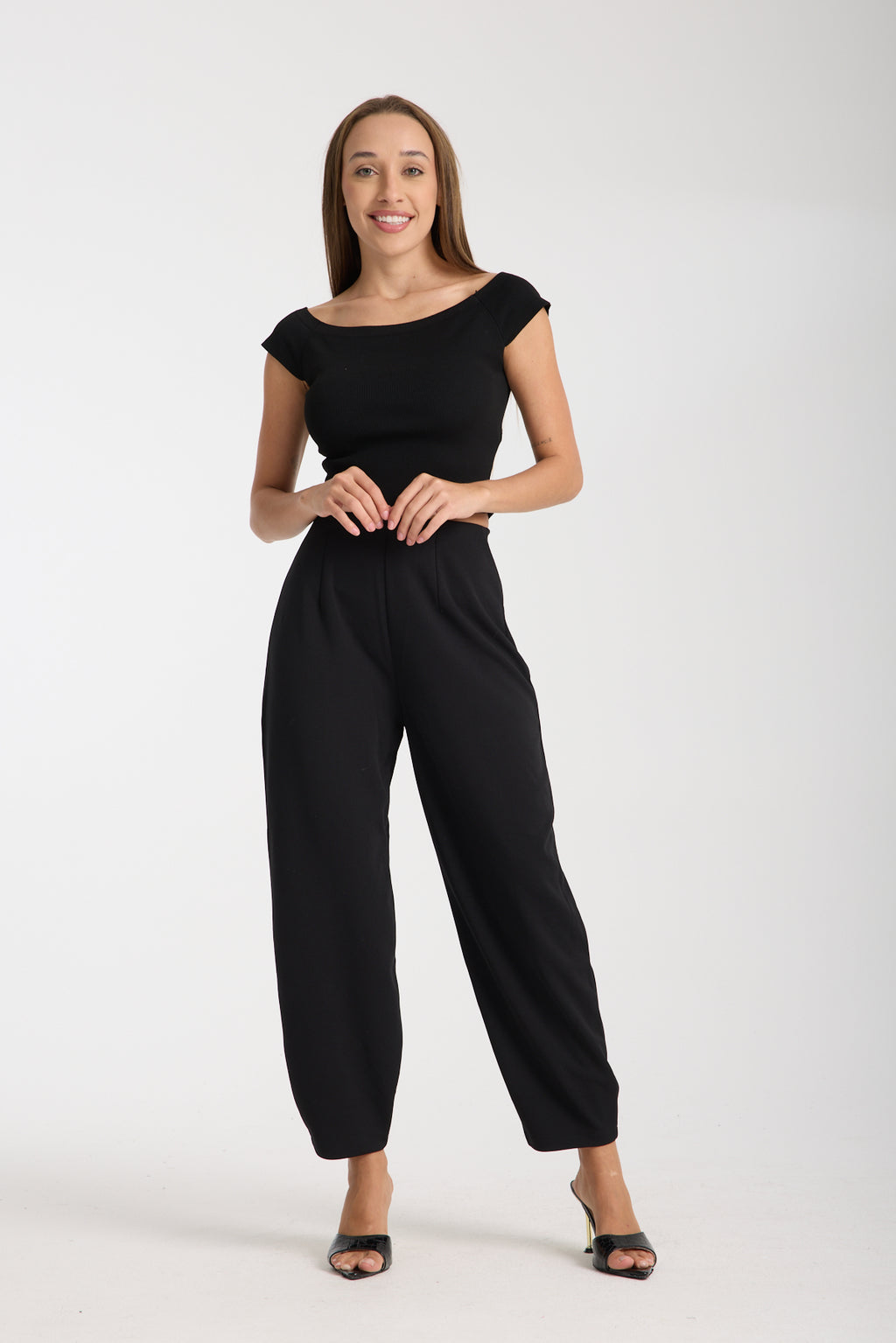 Siyah Scuba Pantolon