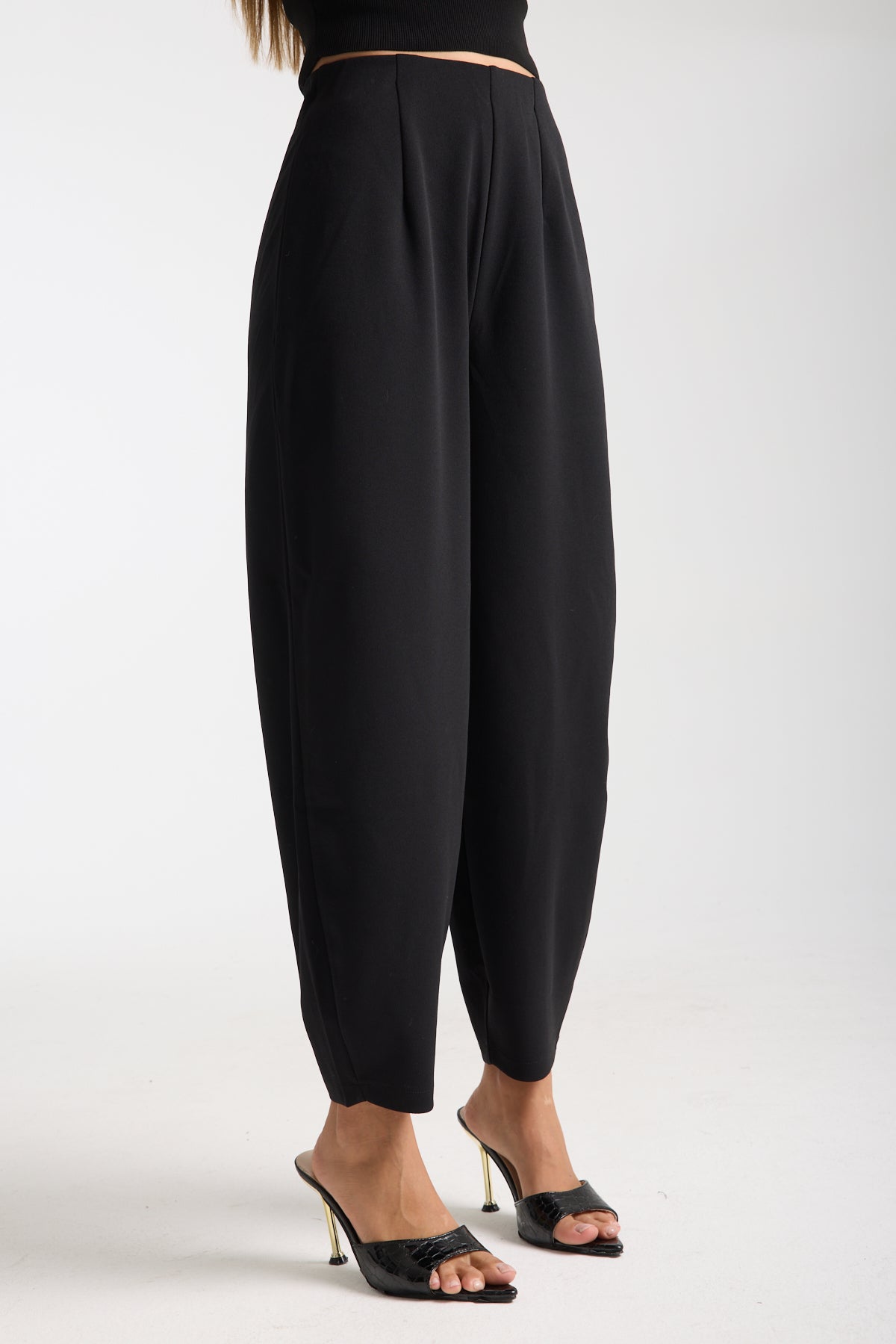 Siyah Scuba Pantolon