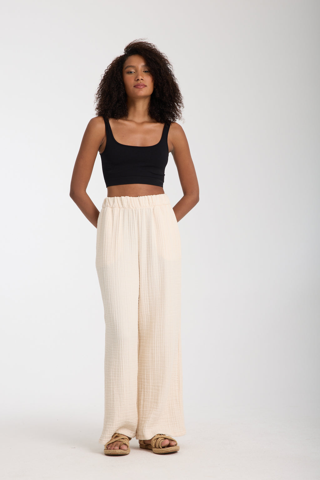 Dört Katlı Müslin Pantolon