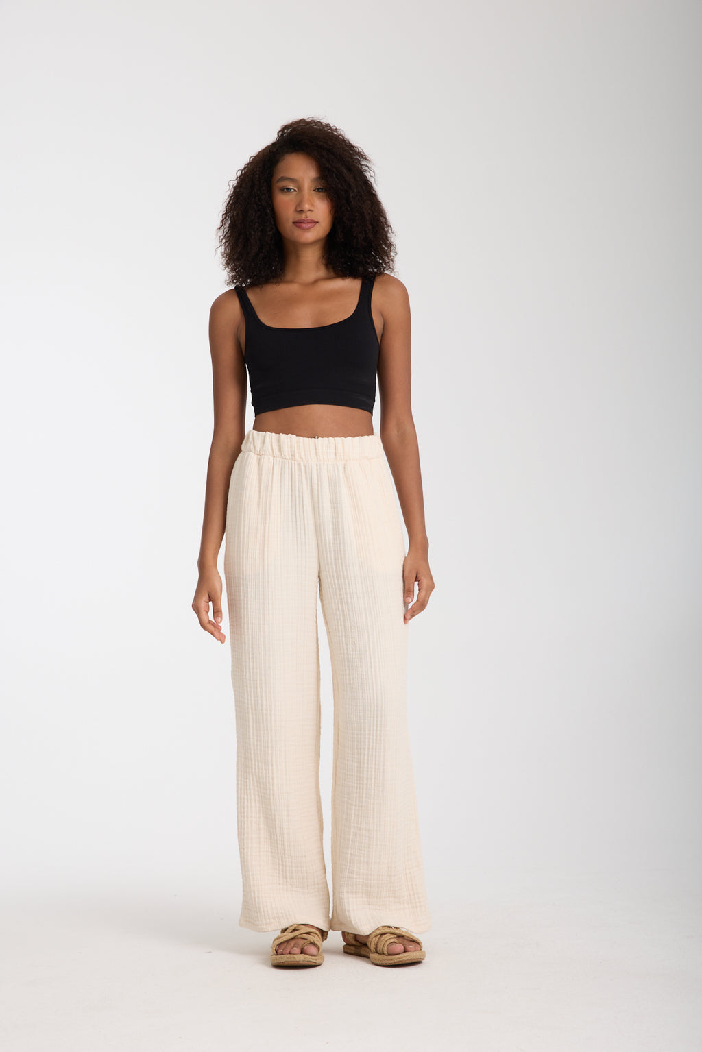 Dört Katlı Müslin Pantolon