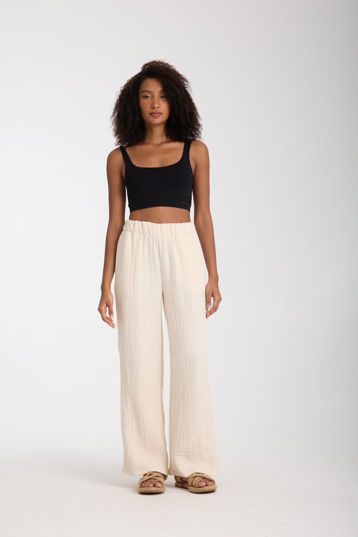 Dört Katlı Müslin Pantolon