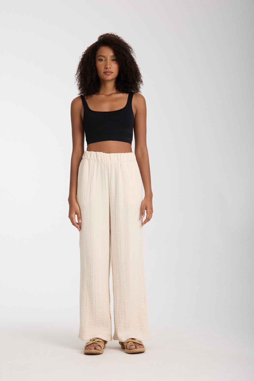 Dört Katlı Müslin Pantolon