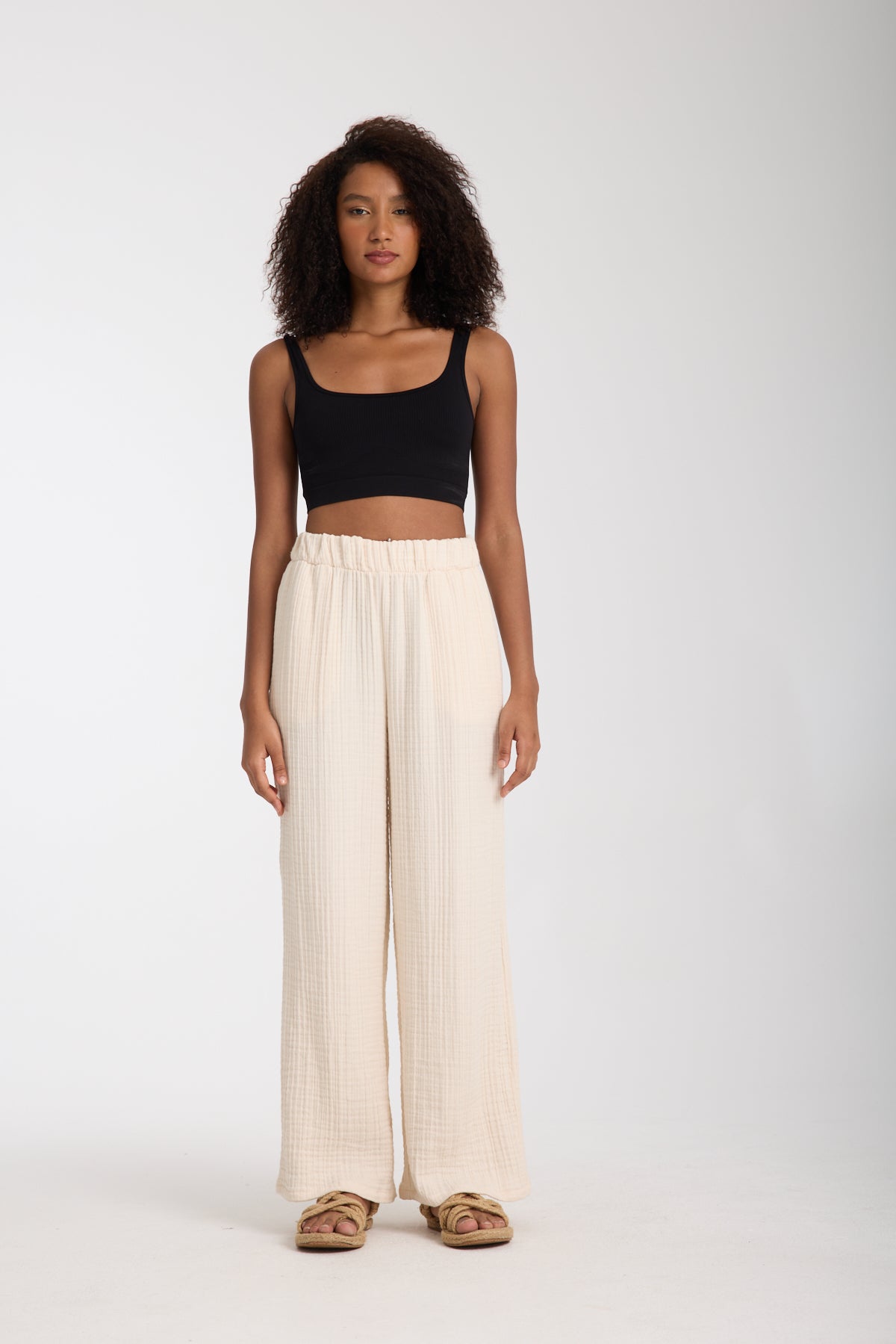 Dört Katlı Müslin Pantolon