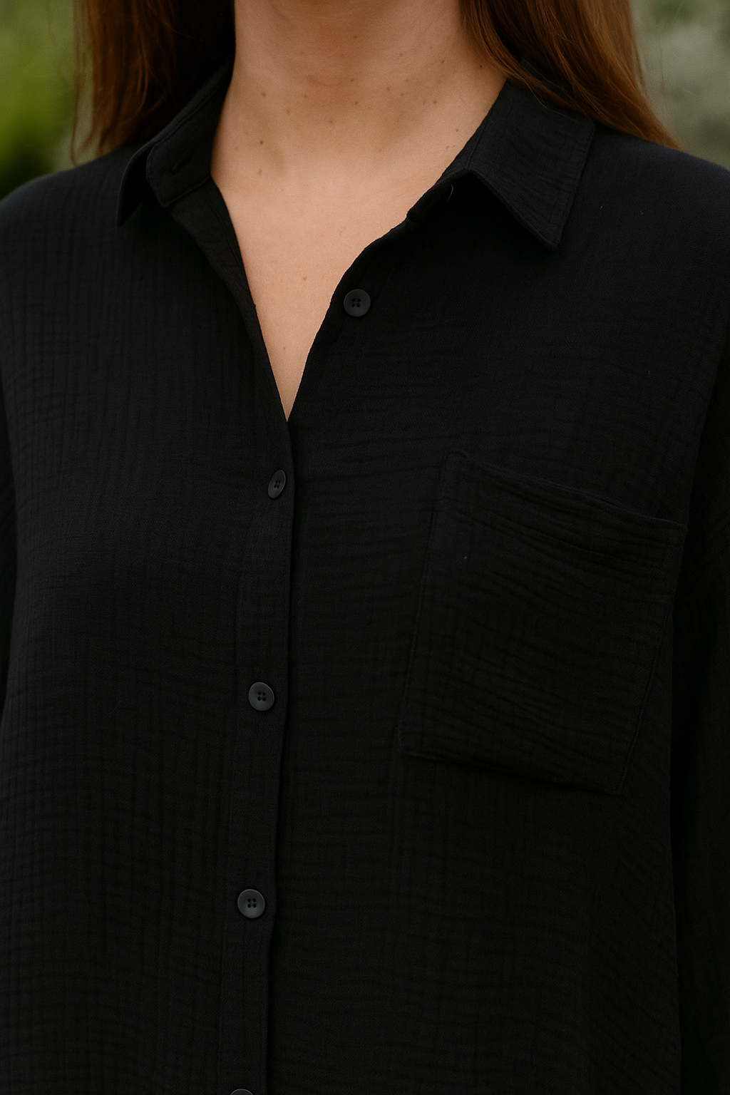 Çift Katlı Müslin Kadın Gömlek