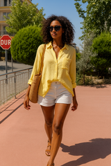 Çift Katlı Müslin Kadın Gömlek