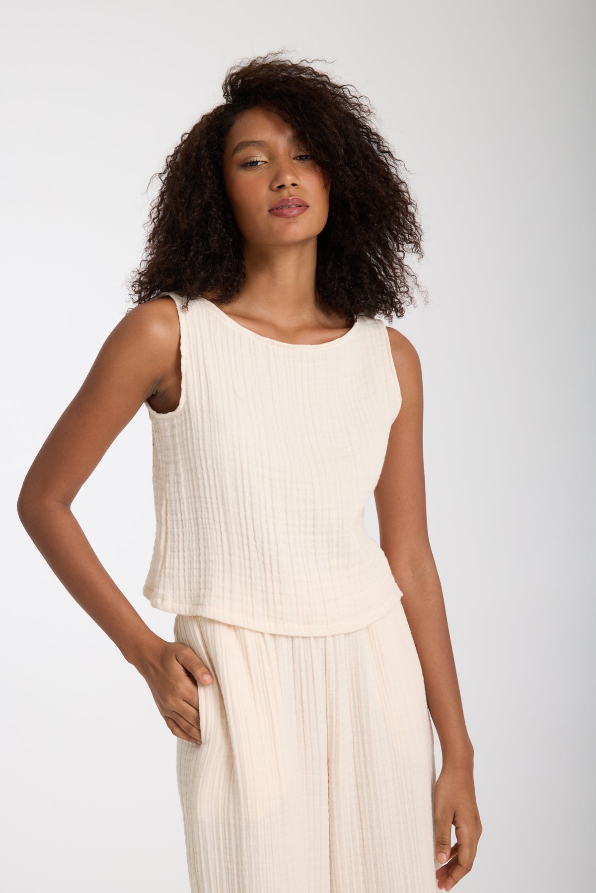 Dört Katlı Müslin Bluz Takım