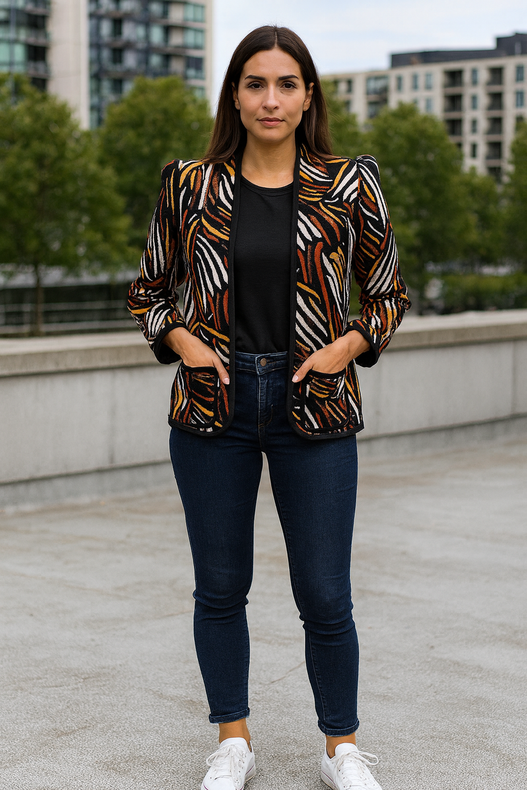 Viva Özel Tasarım Zebra Ceket